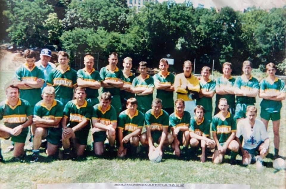 Brooklyn Shamrocks team photo, 1997 - featuring Pádraic Joyce